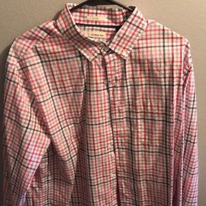 Hawker Rye Casual Shirt Large Red Slim